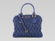 Miu Miu Matelasse Lux Nappa Leather Handbag Ryal blue RL0097