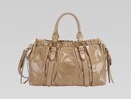 Miu Miu Vitello Lux Calfskin Large Shoulder Bag Camel RN0958