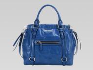 Miu Miu Vitello Lux Shiny Calfskin Shoulder Bag In Blue RN0956