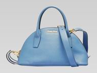 Miu Miu Madras Goat Skin Mini Handbag Light Blue MU5338