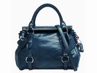 Miu Miu Vitello Lux Calfskin Bow Bag Purplish blue MU5754