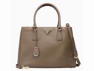 Prada Saffiano Scratch Resistant Calfskin Bag Lotus Grey P97145