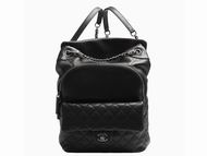 Chanel 2015 Fall Winter Anti-Calfskin Packbag In Black A59888
