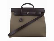 Hermes Herbag 39 Toile Officier Bag Beige/Brown H52734