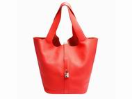 Hermes Picotin Lock GM Togo Leather Bucket Peach Red H176298