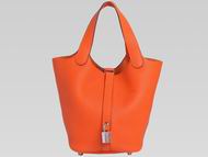 Hermes Picotin Lock PM Togo Leather Bucket In Orange H056289OK