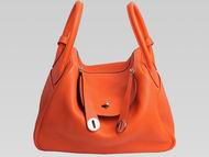 Hermes Togo Leather Lindy 30 Bag Hot Orange H050161CK