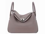 Hermes Togo Clemence Cowhide Lindy 26 Bag Gray LD26-81-TC-T-N