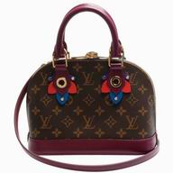 Louis Vuitton Monogram Coated Canvas Alma BB Magenta M41660