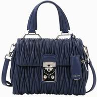 Miu Miu Large Matelasse Lux Nappa Bag Blue MI54768