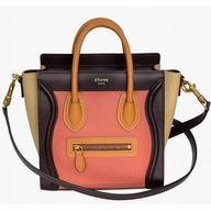 Celine Bubble Nano Shoulder Bag Coffee/Terra cotta CE335202