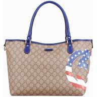 Gucci PVC GG Plus US Style Tote Bag Kahki 203693-1 KHJ1G 9766