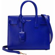 YSL SAC DE JOUR Calfskin Mini Tote RoyalBlue YSL518460