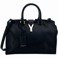 YSL Cabas Petit Cabas Y Calfskin Medium Bag In Black YSL4617313