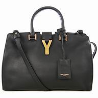 YSL Cabas Petit Cabas Y Calfskin Bag In Black YSL5371978