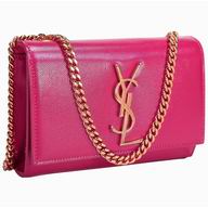 YSL Saint Laurent Monogramme Dinner Bag Peach Red YSL5111293