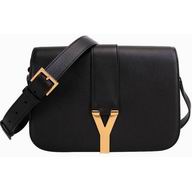 YSL Saint Laurent Cabas Y Calfskin Bag In Black YSL5265755