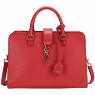 YSL Monogram V Calfskin Bag In Red YSL5917236