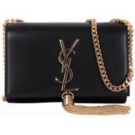 YSL Saint Laurent Monogram Calfskin Bag for Dinner In Black YSL5971204