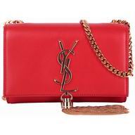 YSL Saint Laurent Monogram Calfskin Bag for Dinner In Red YSL5971203
