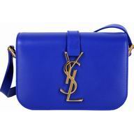 YSL Saint Laurent Monogram Calfskin Bag In Blue YSL5971210