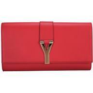 YSL Saint Laurent Paris Y Calfkin HandBag In Red YSL5676029