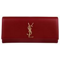YSL Saint Laurent Calfskin HandBag In Red YSL5828333