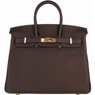 Hermes Birkin 25 Black Togo Leather Gold Hardware BK25-4H-TG