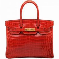 Hermes Birkin 30cm 9M Sanguine Crocodile Niloticus Gold Hardware HB1030RCO