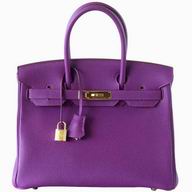 Hermes Birkin 30 Anemone Togo Leather Gold Hardware HS0247GG