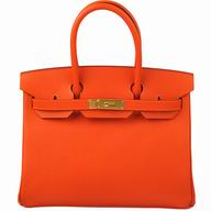 Hermes Birkin 30 9J Orange Epsom Leather Gold Hardware Hand Sew HB1030EPS