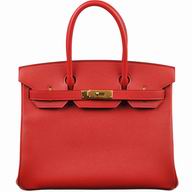 Hermes Birkin 30 Q5 Rouge Epsom Leather Gold Hardware Hand Sew HB1030ESM