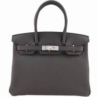 Hermes Birkin 30 Dark Gray Togo Leather Palladium Hardware H1030SHY