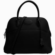 Hermes Bolide Relax Tago Clemence Cowhide Handbag Black H59631