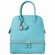 Hermes Swift Cowhide Bolide Relax Handbag Saint-Cyr Blue H070388