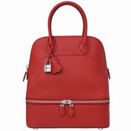Hermes Bolide Relax Swift Cowhide Handbag Vermilion H070389