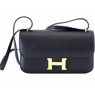 Hermes Swift Leather Shoulder Bag Gold Hardware H1018ELA