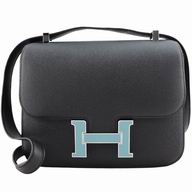 Hermes Constance Epsom Leather 18 Bag Blue Water Hardware H1024BB