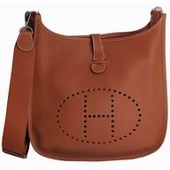 Hermes Evelyne 33 Clemence Leather Bag Silvery And Palladium Plated Hardware H056276