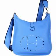 Hermes Evelyne Togo Leather Bag Palladium Plated Hardware H056275LB