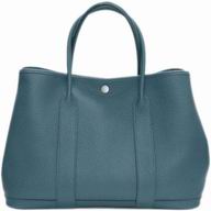 Hermes Garden Party 36 Togo Leather Bag BLUE TEMPETE H20136BLEU