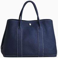 Hermes Garden Party 36 Togo Leather Bag Blue H068711CK