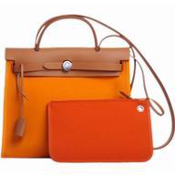 Hermes Herbag 31 Toile Officier Shoulder-Bag Orange Yellow H514559