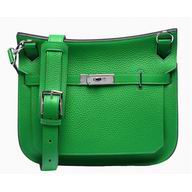 Hermes Jysiere Cowhide 28cm Bag Malachite Green H1069MGS