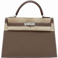 Hermes Kelly 32 Epsom Leather Palladium Hardware HK1032DGS