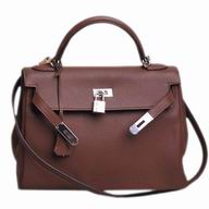 Hermes Kelly 32 Togo Leather In Deep Coffee H449107