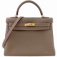 Hermes Kelly 32 Togo Leather In Deep Came HK93C791