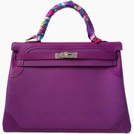 Hermes Kelly 35 Swift Togo Leather Palladium Hardware Bag Anemone H2035