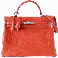 Hermes Kelly 35 Matte Alligator Palladium Hardware Bag Sanguine HK1035SAS
