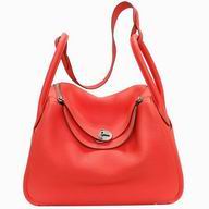 Hermes Togo Cowhide Lindy 30 CM Bag Berries Red HL293B1